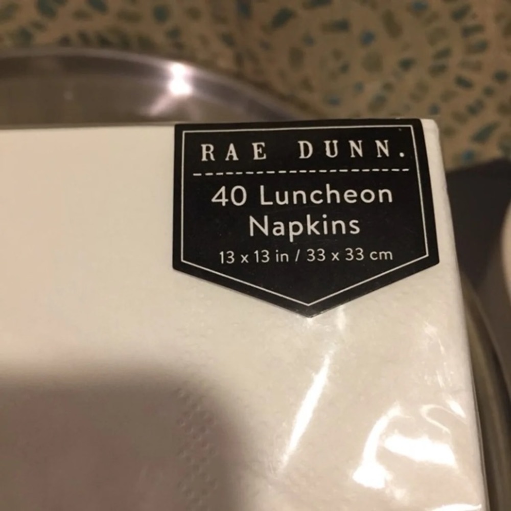 Rae Dunn FEAST Paper Plates and Napkins - Picture 3 of 5